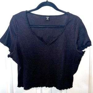 Plus Size Cropped Tee